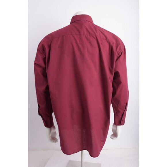 Hugo Boss Mens Dress Shirt Sz ? Button Down Red Burgundy Maroon NWT - Picture 5 of 6